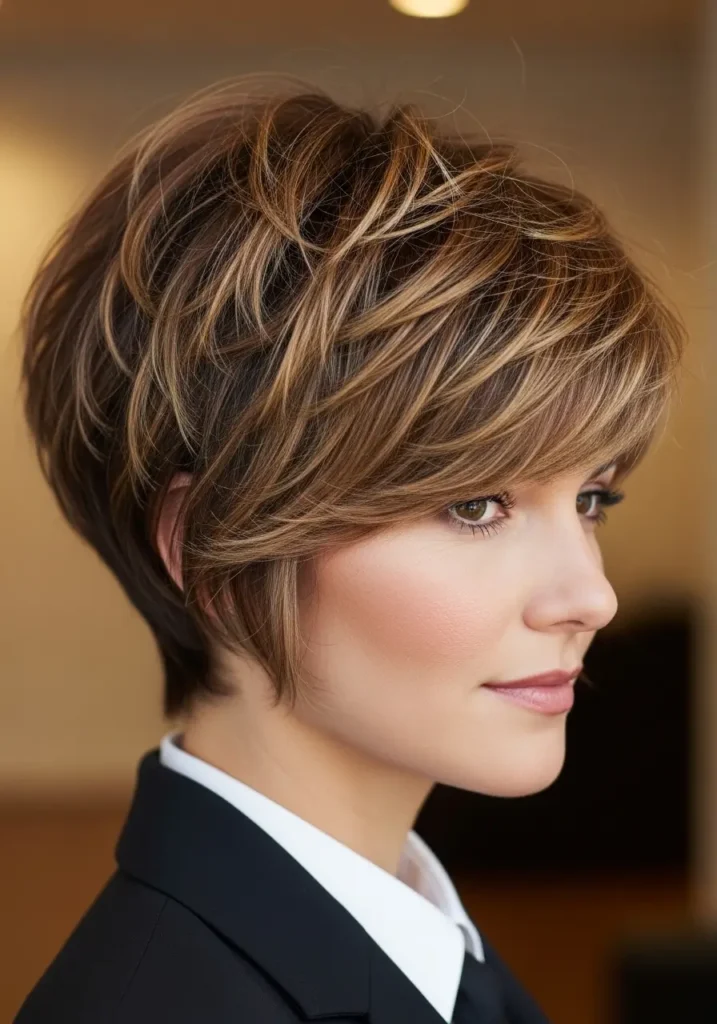 Textured Pixie with Soft Volume