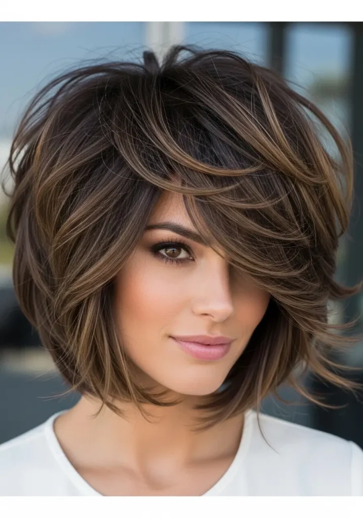 Textured Razor Cut Bob