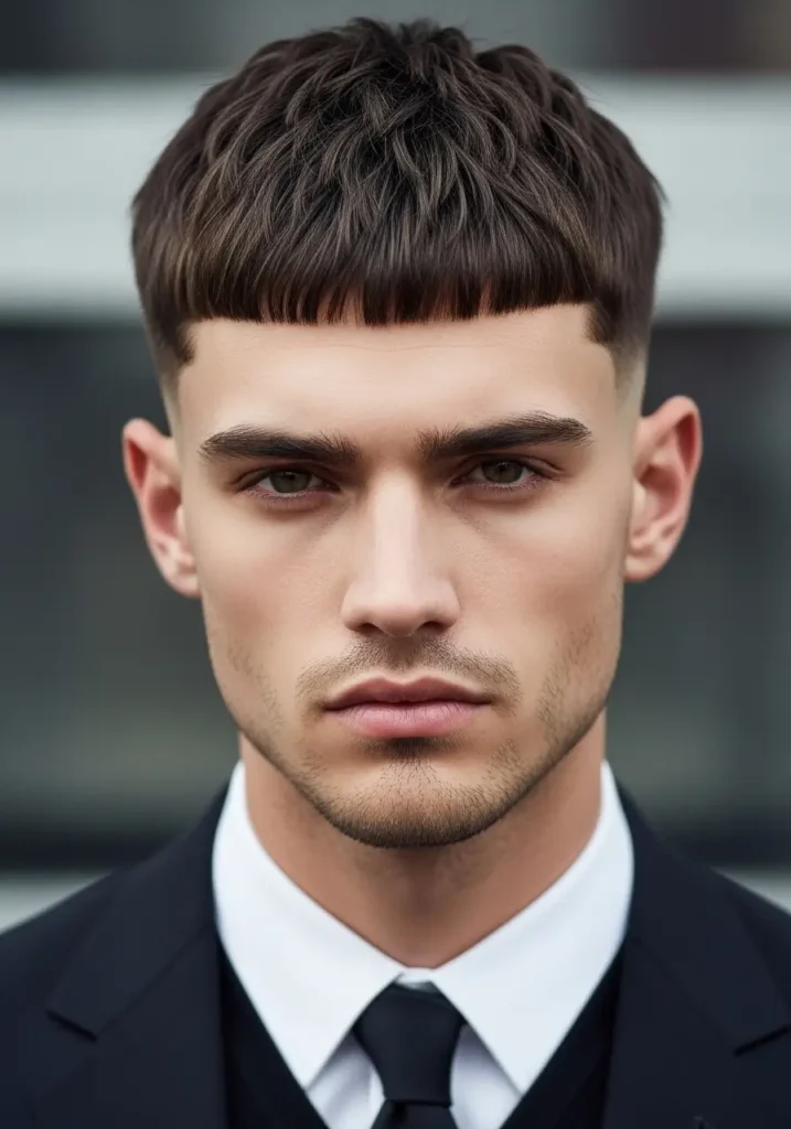 Thick Hair French Crop Cut