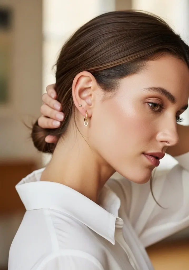 Tucked Behind Ear Style for Minimal Charm