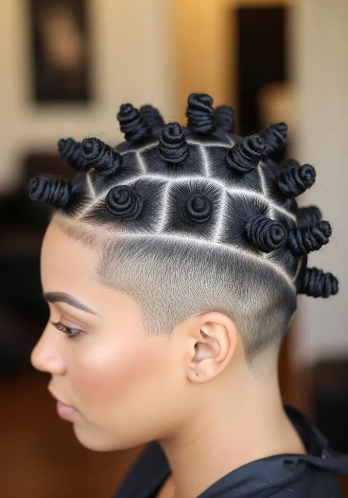 Undercut Bantu Knots