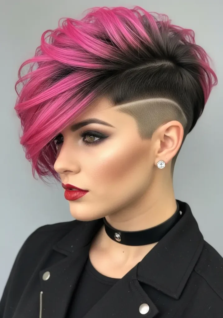 Undercut Pixie with Bold Contrast