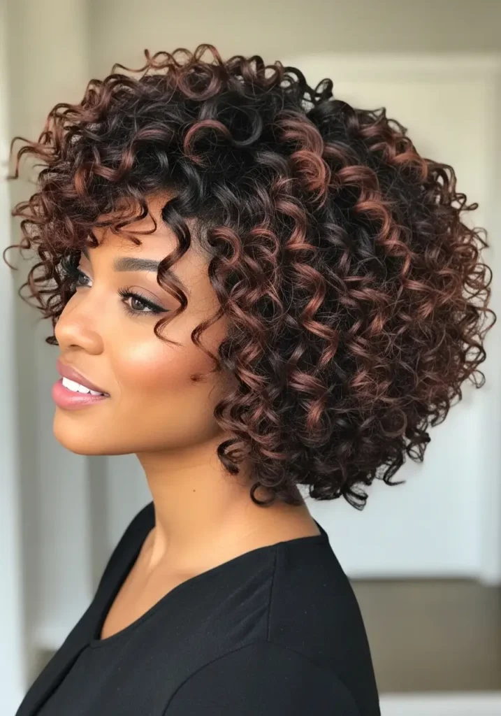 Voluminous Curly Bob