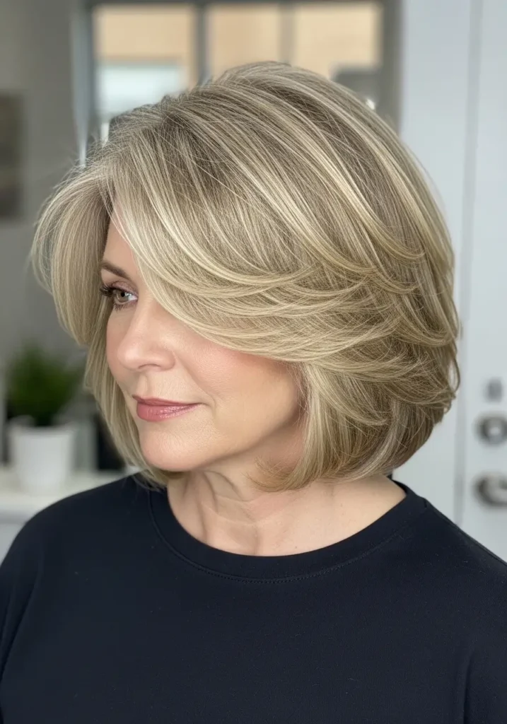 Voluminous Layered Bob