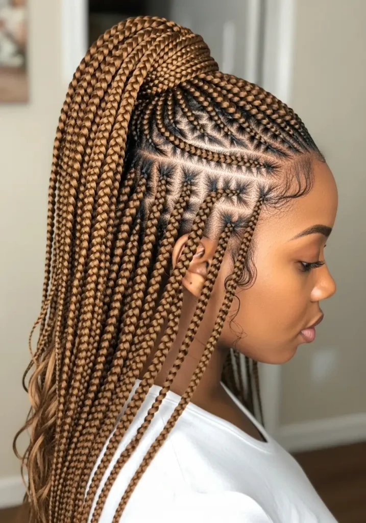 Waist Length Box Braids