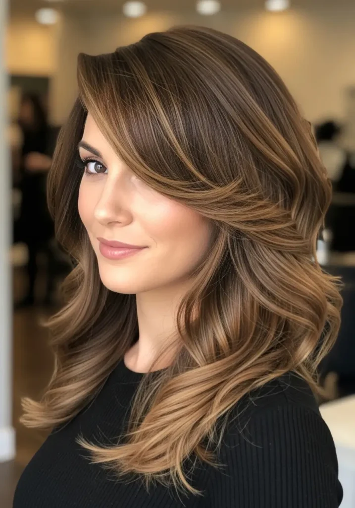Wavy Cut With Deep Side Part