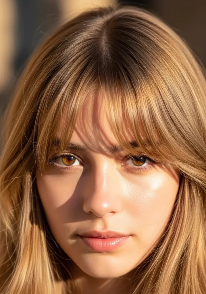 Wispy Airy Curtain Bangs