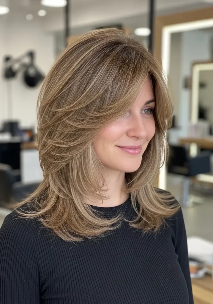 Wispy Layered Mid-Length Cut
