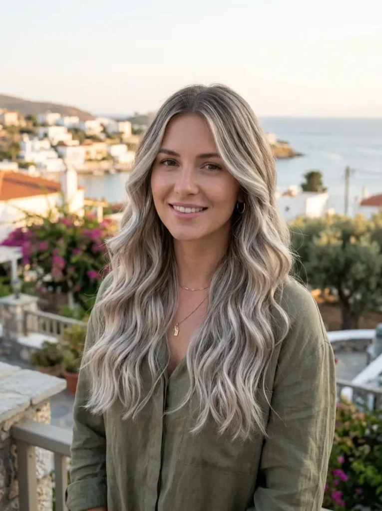 Ash Blonde Balayage Hair Color