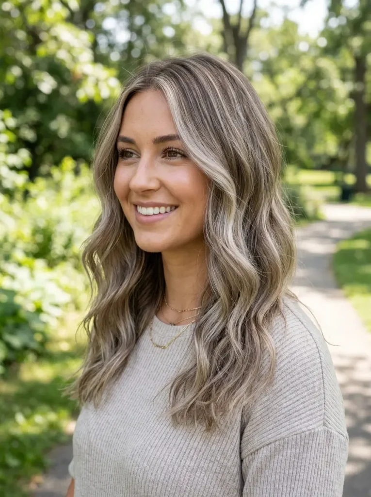 Ash Blonde Highlights