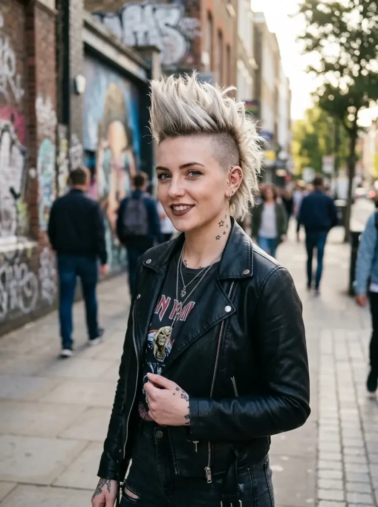Ash Blonde Mohawk