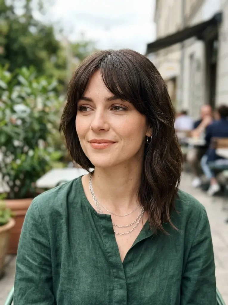 Asymmetrical Bob with Curtain Fringe