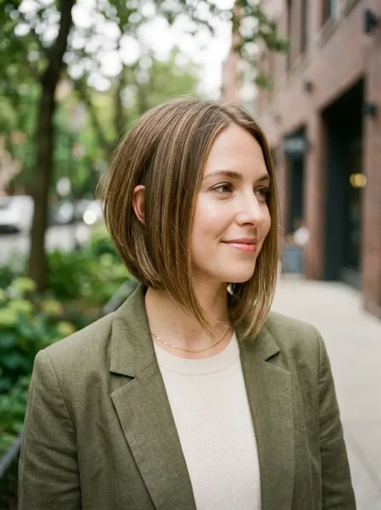 Asymmetrical Bob for Fine Hair