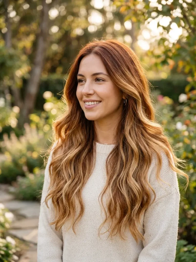 Auburn and Blonde Ombre