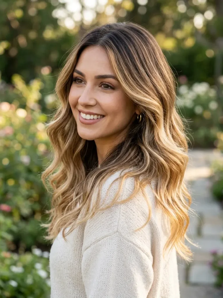 Balayage Caramel Blonde Hair Color