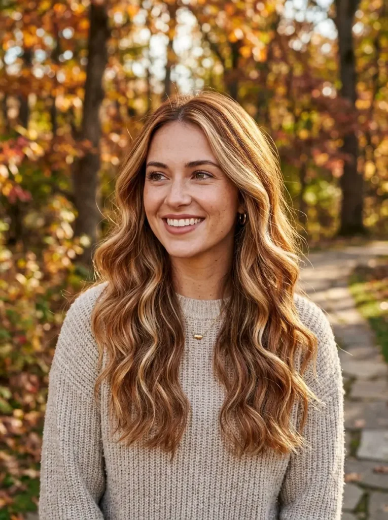Blonde and Auburn Highlights