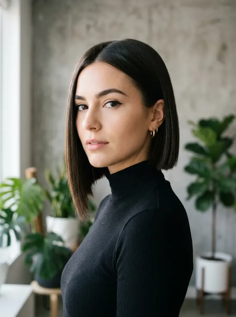 Blunt Asymmetrical Bob