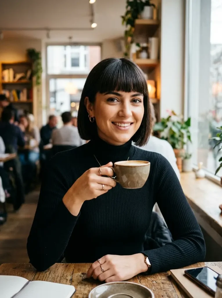 Blunt Bob with Bangs