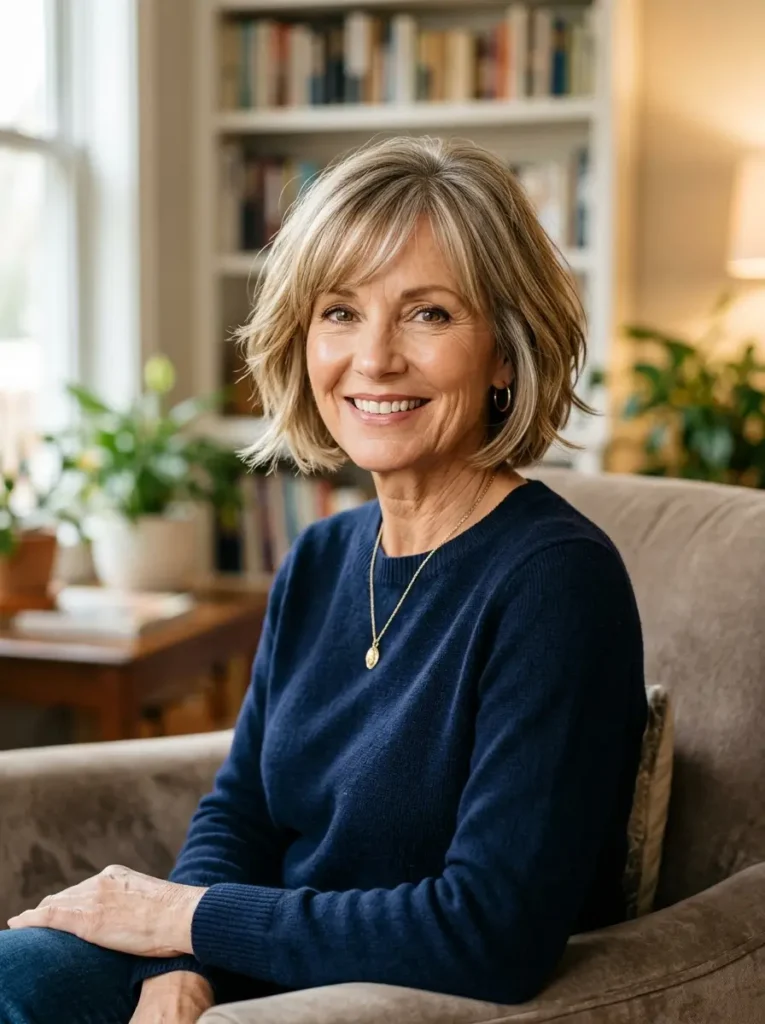 Bob with Bangs for Women Over 50