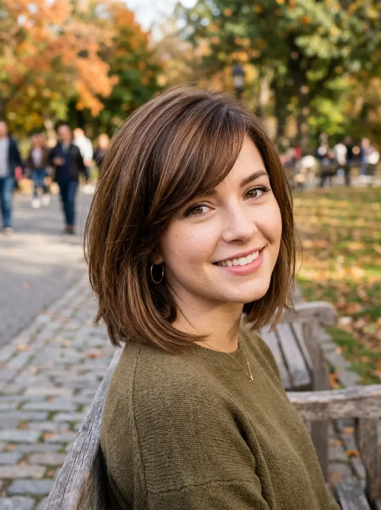 Bob with Side-Swept Bangs