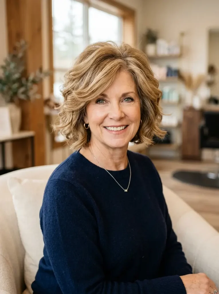 Bob with Volume for Women Over 50