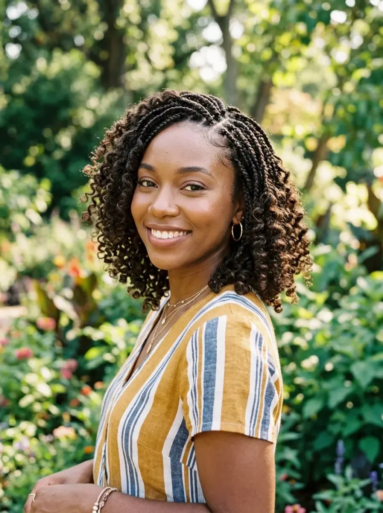 Braided Bob with Curls