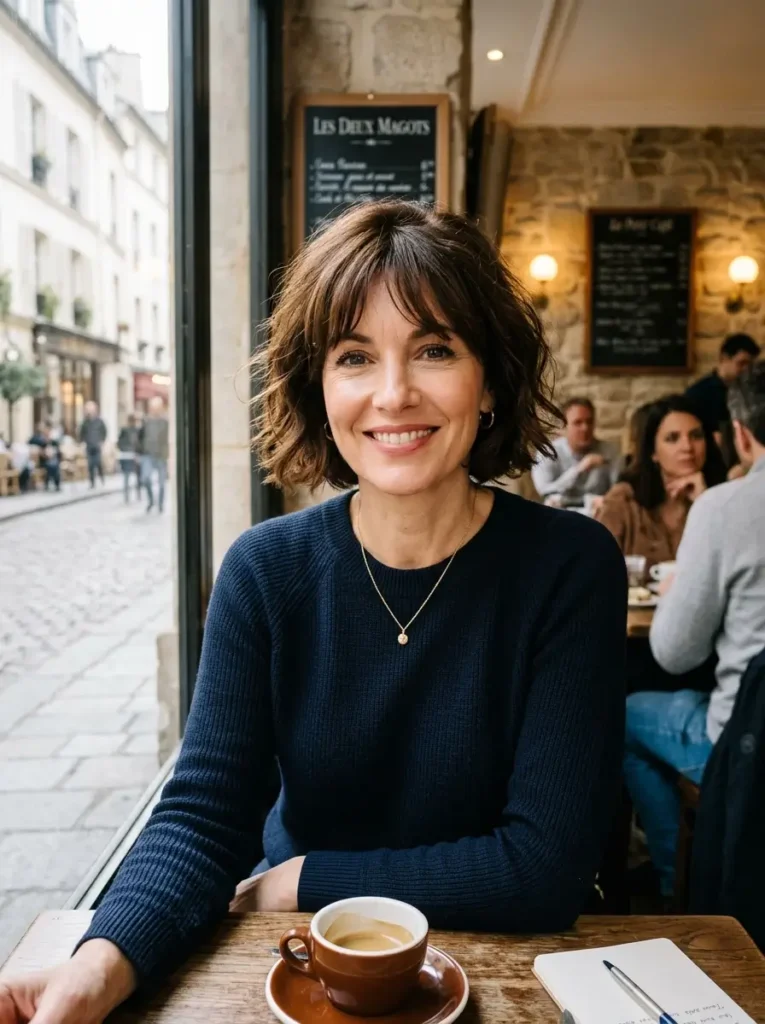 Chic French Bob With Wispy Bangs