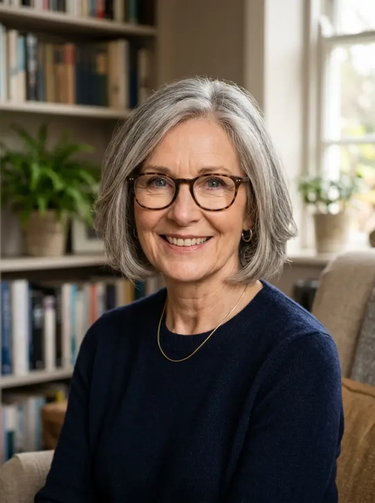 Chin-Length Bob for Mature Women