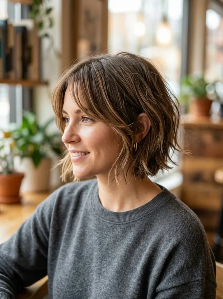 Chin-Length Bob with Layers