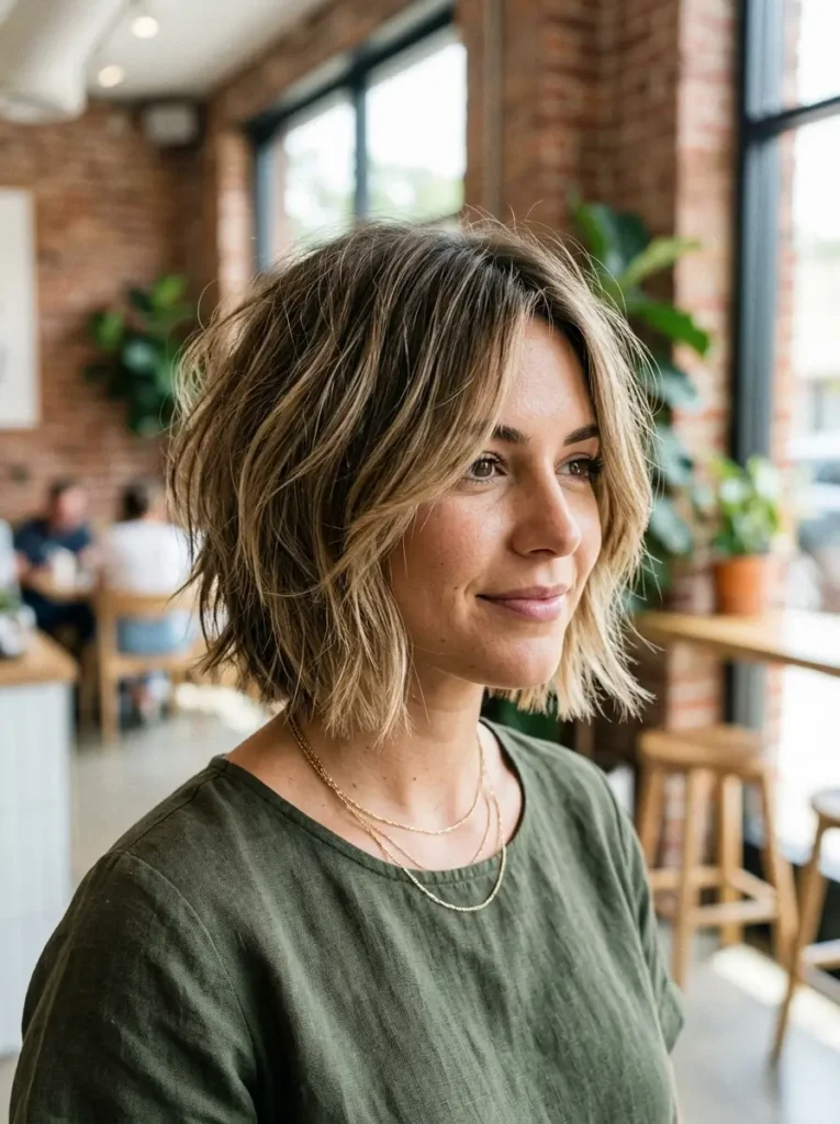Chin-Length Haircuts with Layers