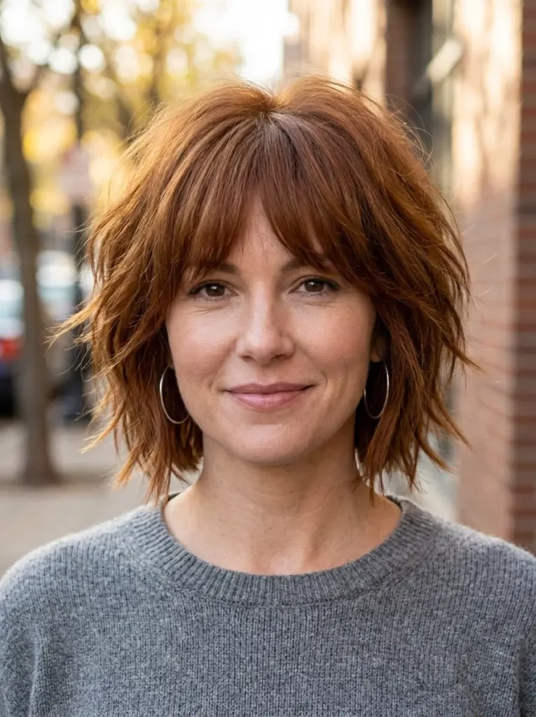 Choppy Bob for Thick Hair