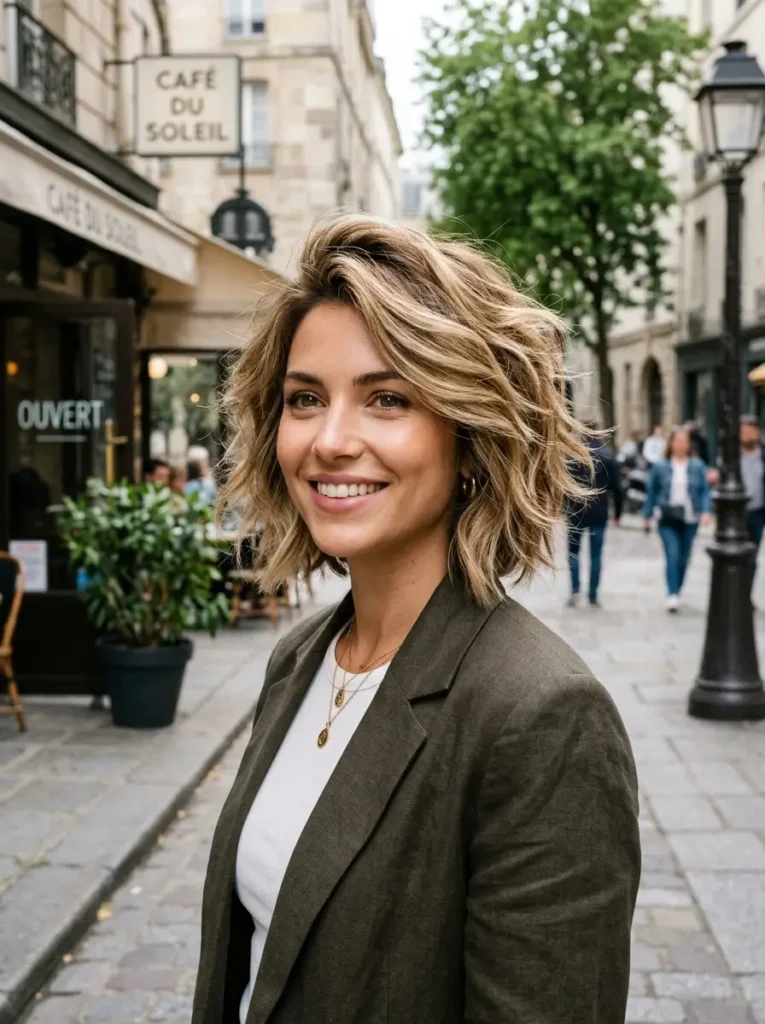 Choppy Bob with Volume