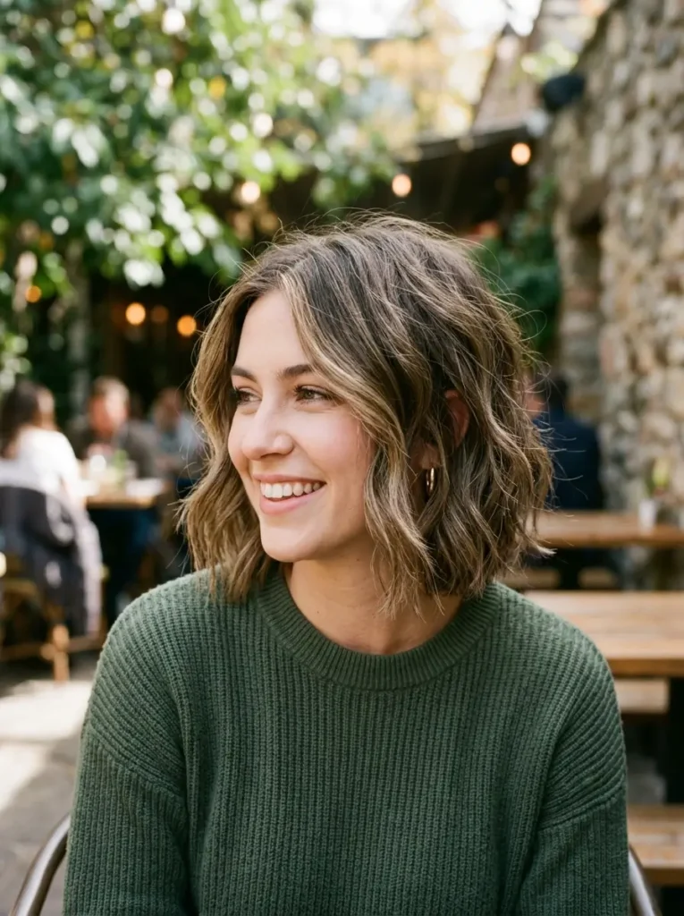 Choppy Wavy Bob Style