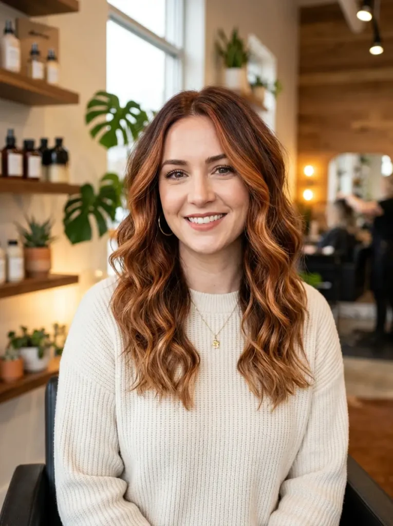 Cinnamon Copper Balayage