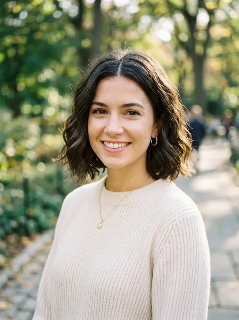 Classic Middle Part Wavy Bob