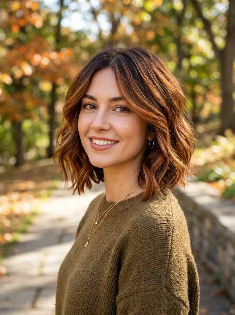 Copper Balayage Bob