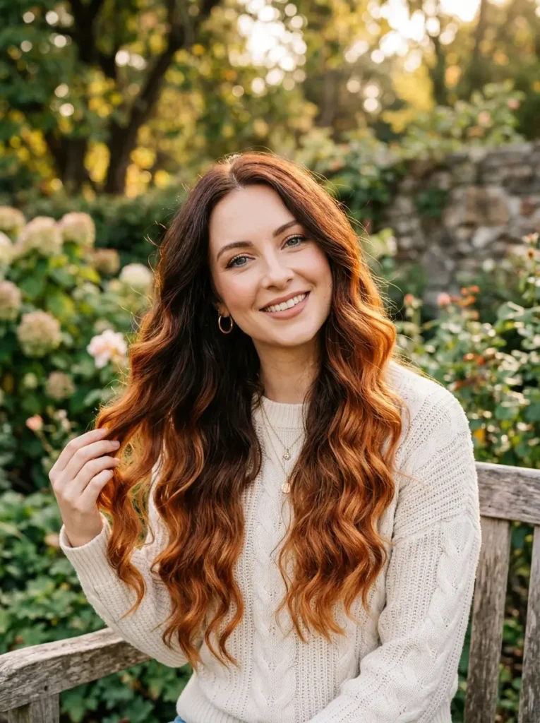 Copper Ombre Hair
