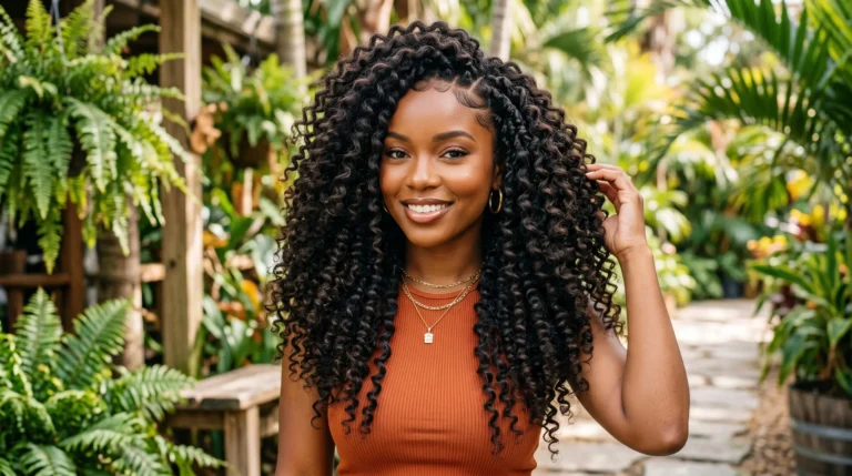 Crochet Braids for Black Women with Natural Volume