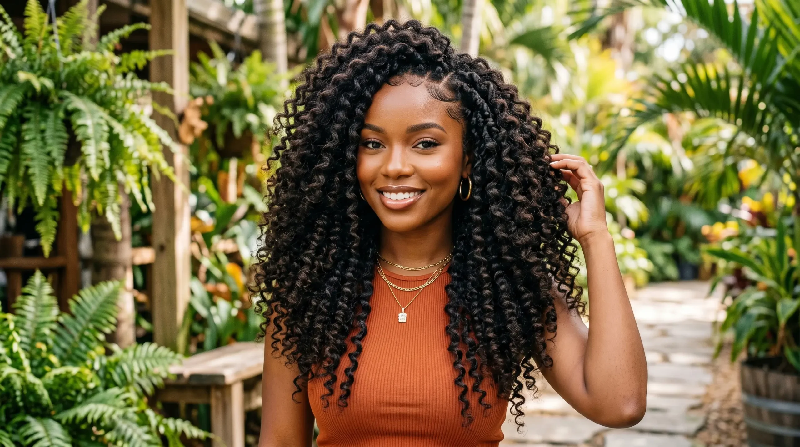 Crochet Braids for Black Women with Natural Volume