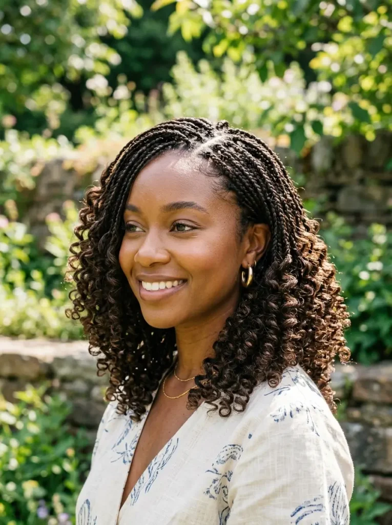 Curly End Braided Bob