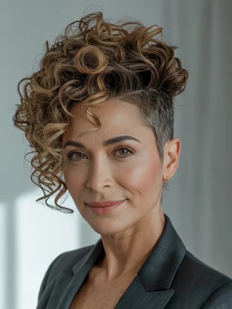 Curly Faux Hawk