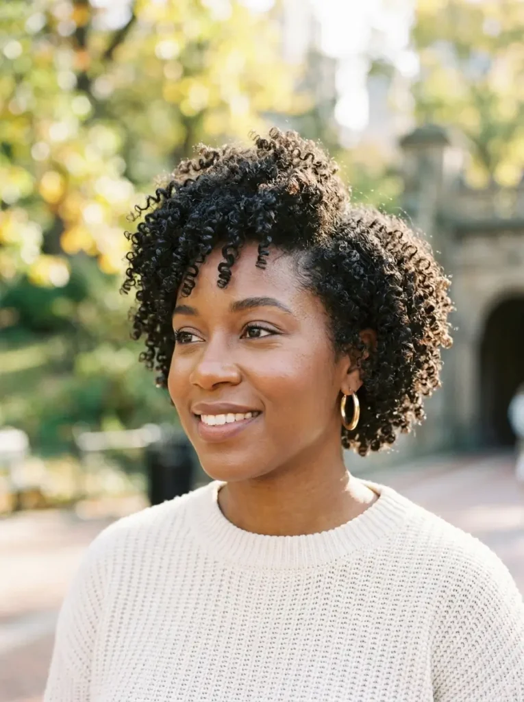 Curly Hairstyle for Thin Hair