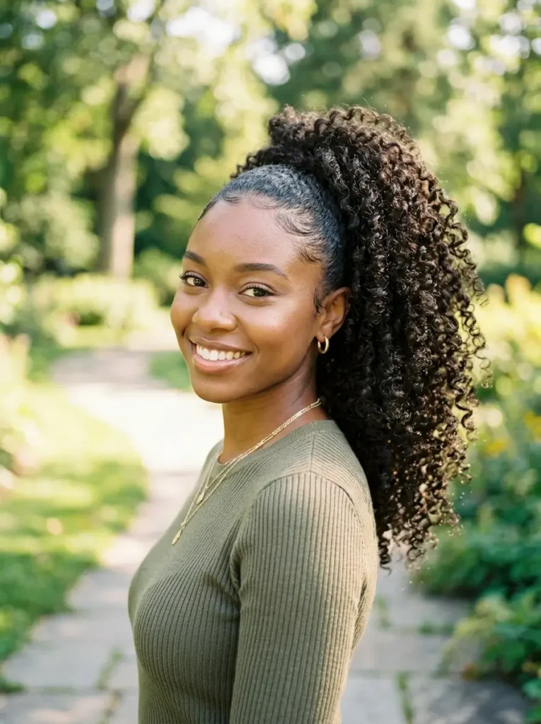 Curly High Ponytail