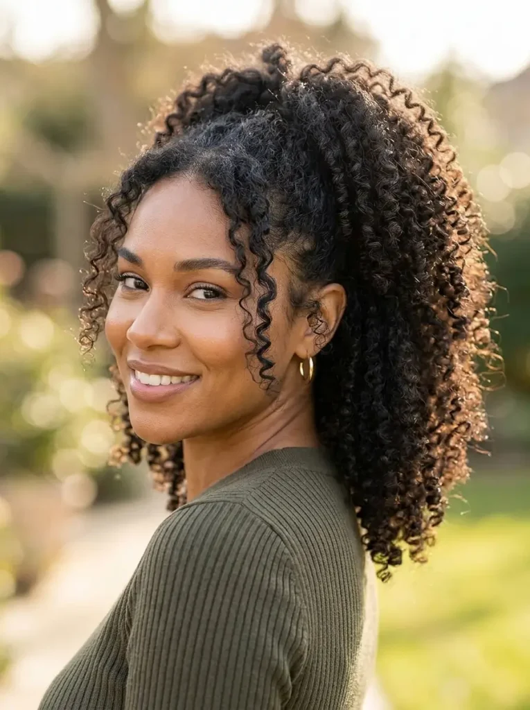 Curly High Ponytail