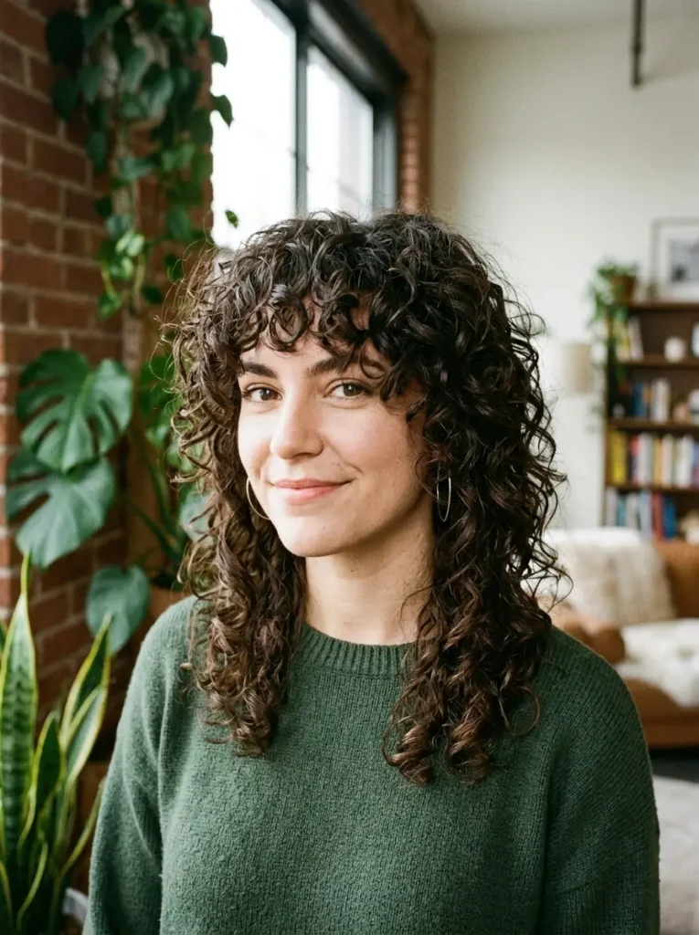 Curly Shag Cut