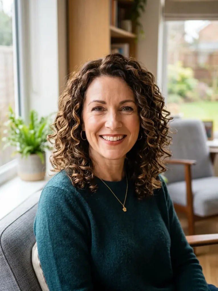 Curly Shoulder Length Hairstyle