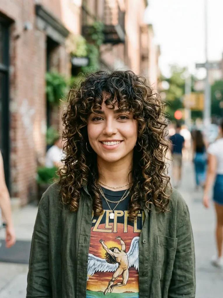 Curly Wolf Cut