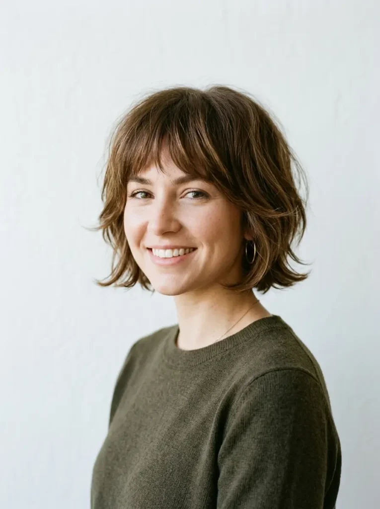 Curved Under Choppy Bob