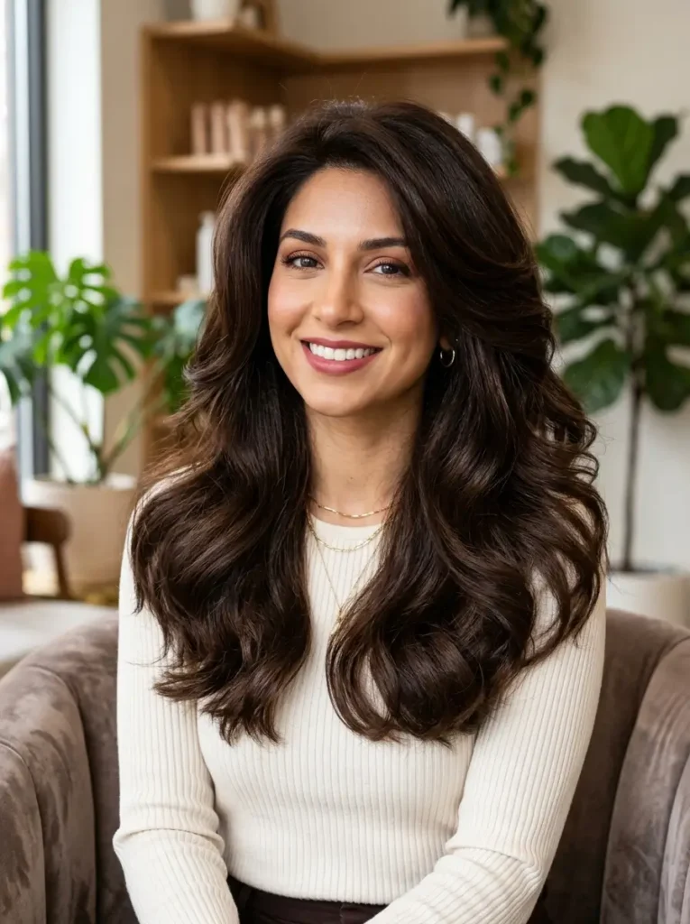 Deep Chocolate Brown Blowout