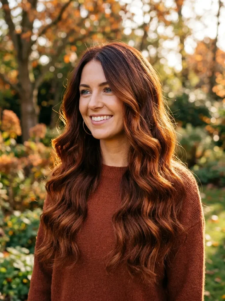 Deep Copper Balayage Shine